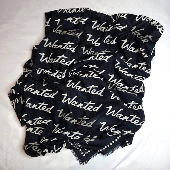 *Rare* Coach Wanted Script Woven Shawl - Picture 2 of 7